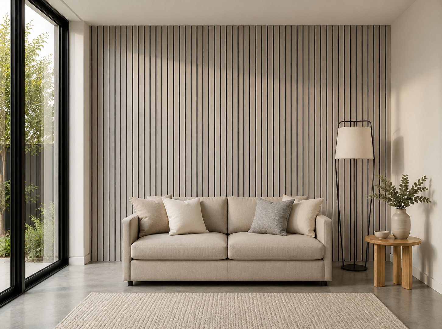 Slatpanel Signature Walnut Slat Wall Panel 270 × 110 cm