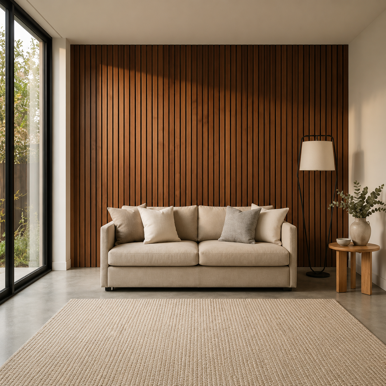 Slatpanel Signature Walnut Slat Wall Panel 270 × 110 cm