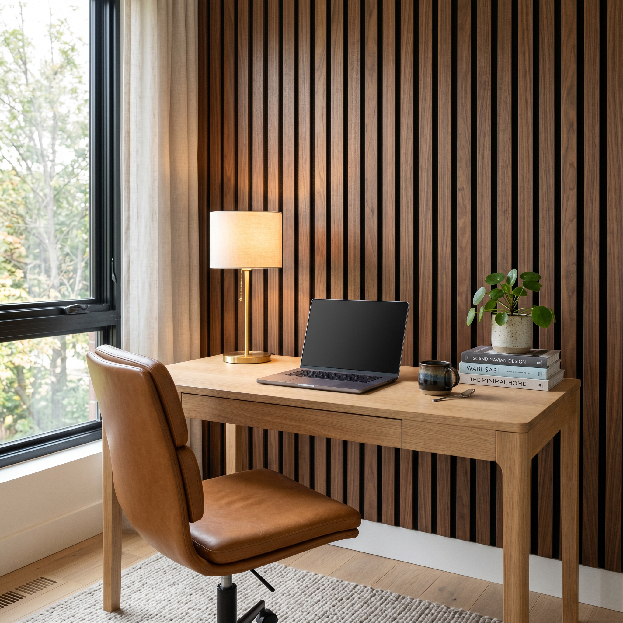 Slatpanel Signature Walnut Slat Wall Panel 270 × 110 cm